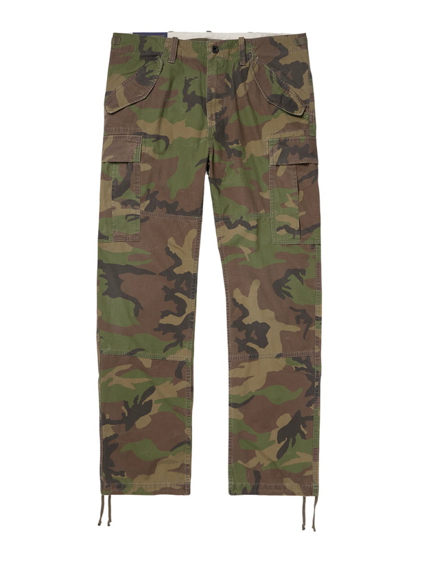 Photo: Polo Ralph Lauren - Straight-Leg Camouflage-Print Cotton-Twill Cargo Trousers - Green