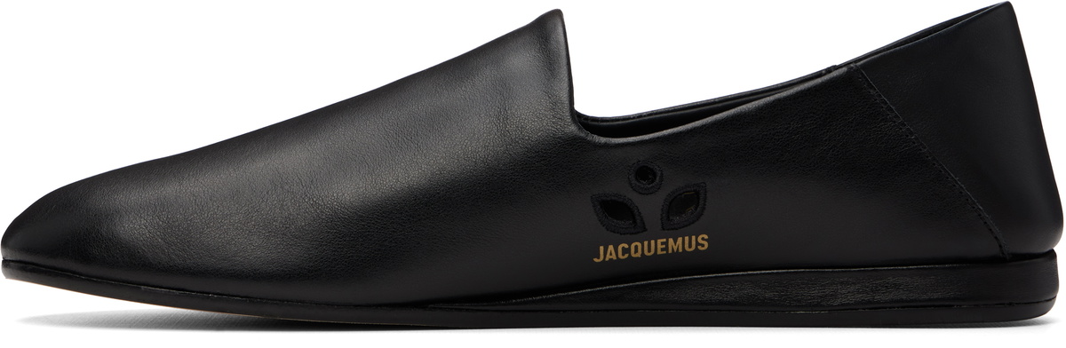 jacquemus デッキシューズサイズ41 JACQUEMUS Black 'The Slippers' Loafers Jacquemus