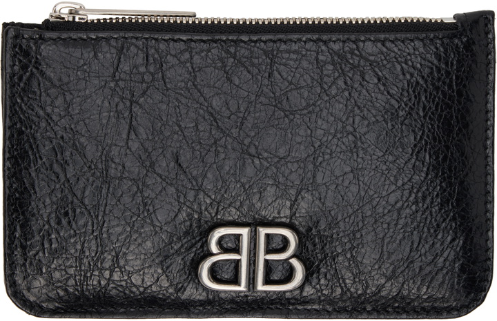 Photo: Balenciaga Black Monaco Long Coin & Card Holder