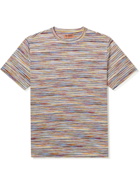 Missoni - Striped Cotton-Jersey T-Shirt - Red