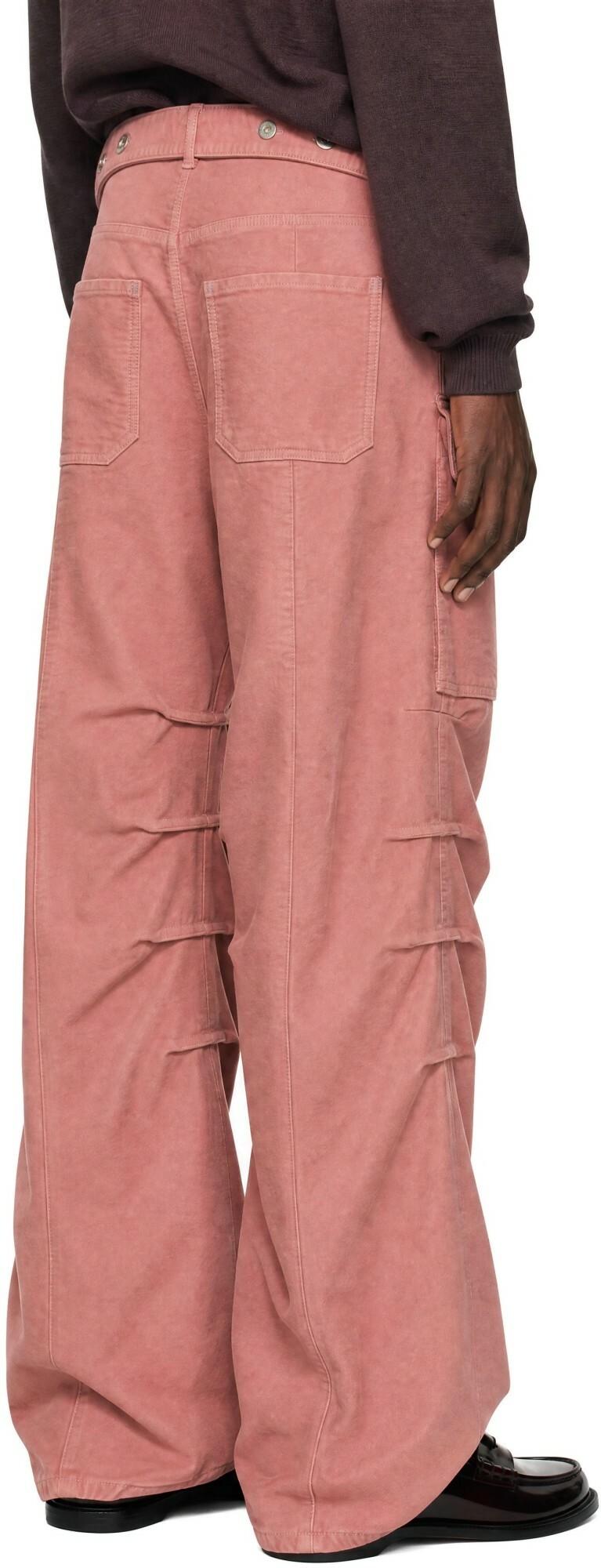Y/Project Pink Gathered Cargo Pants