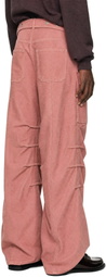 Y/Project Pink Gathered Cargo Pants