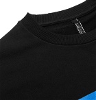 Neil Barrett - Printed Loopback Cotton-Jersey Sweatshirt - Black