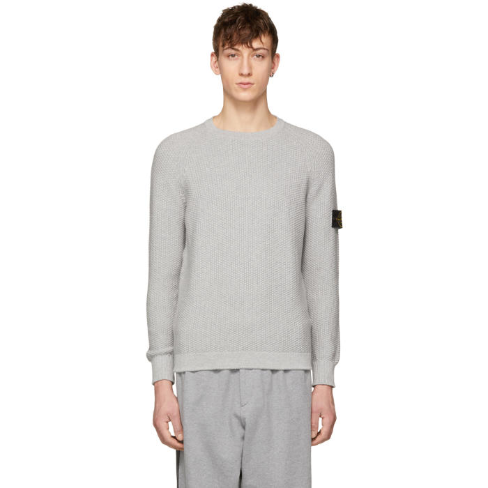 Photo: Stone Island Grey Arm Badge Sweater