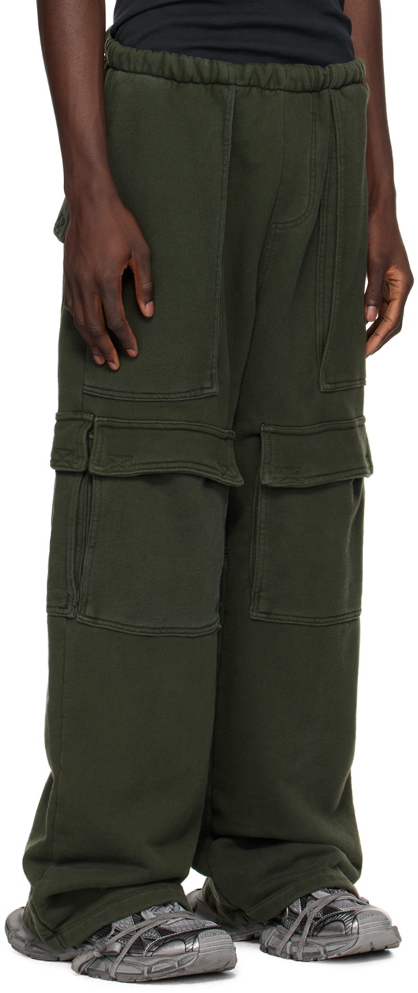 GREG ROSS Khaki Cargo Lounge Pants
