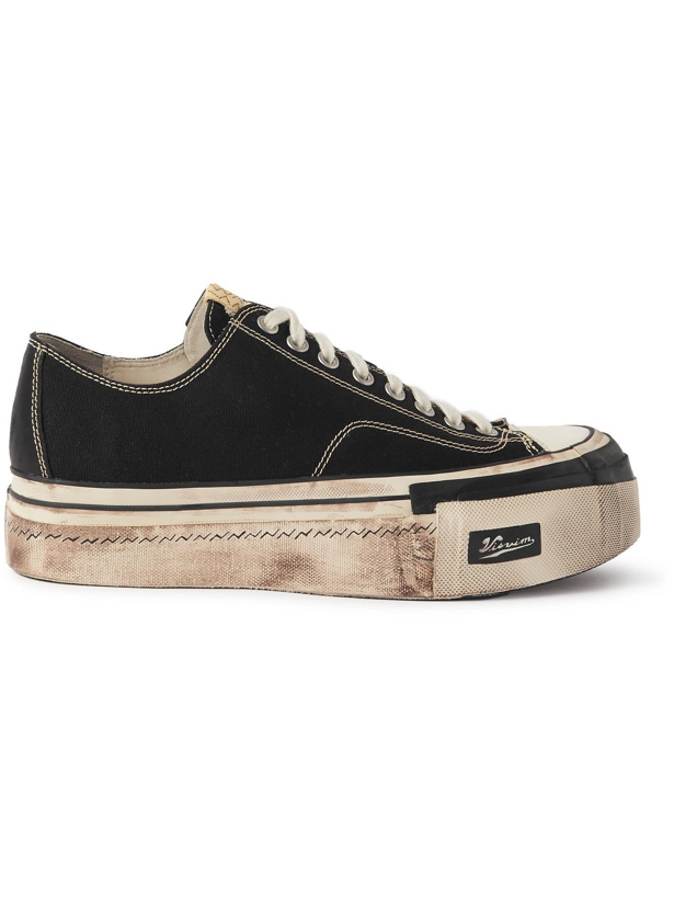 Photo: Visvim - Skagway Distressed Canvas Sneakers - Black