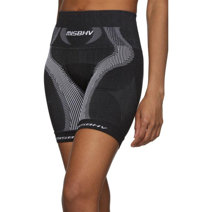 MISBHV Black and White Active Future Shorts MISBHV