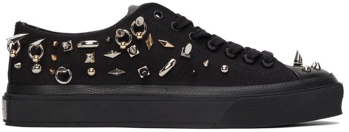 Photo: Givenchy Black Low City Sneakers