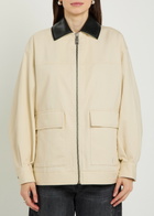 Anine Bing Holden Twill Jacket Cream