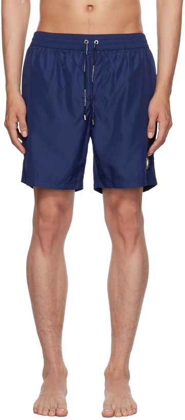 Photo: Dolce & Gabbana Blue Drawstring Swim Shorts