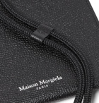 Maison Margiela - Pebble-Grain Leather Pouch with Lanyard - Black