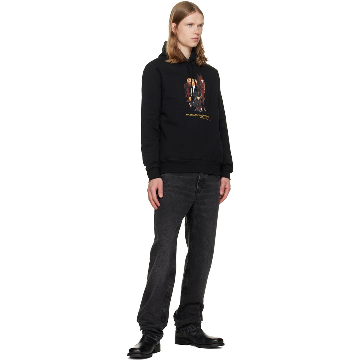Polo Ralph Lauren Black Polo Bear & Horse Hoodie