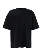 Juun.J Black T-shirt With Tone-on-tone Logo Embroidered On The Front In Cotton Man
