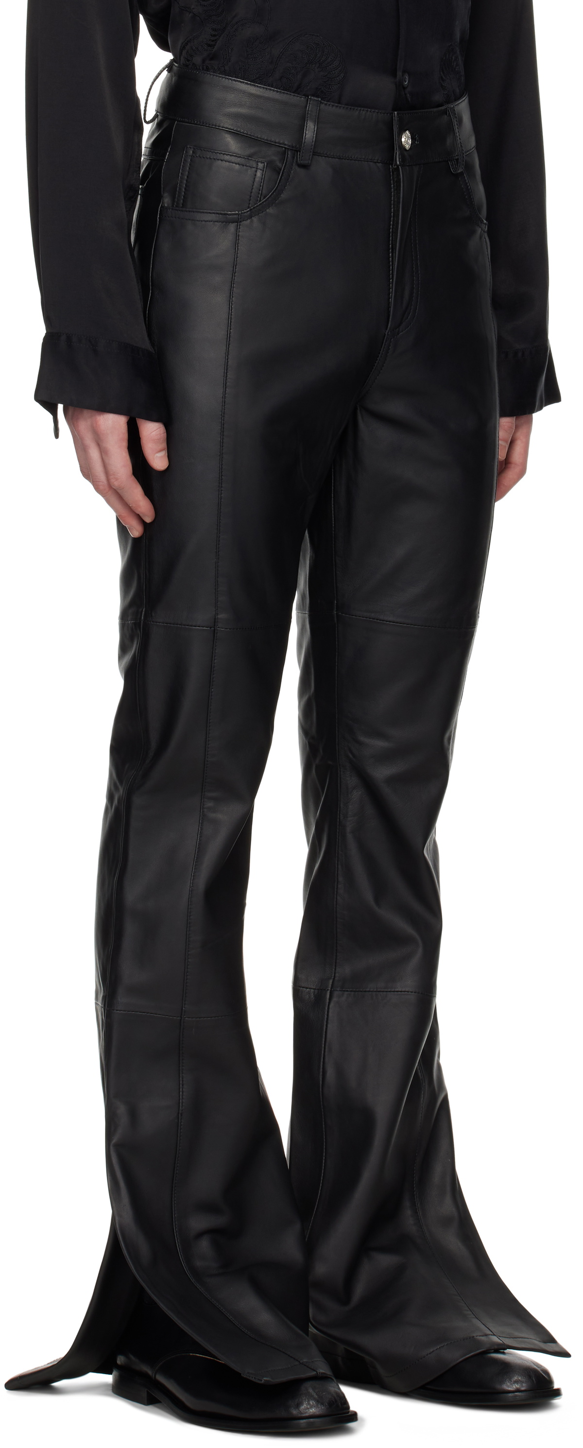 Deadwood Black Prance Leather Pants