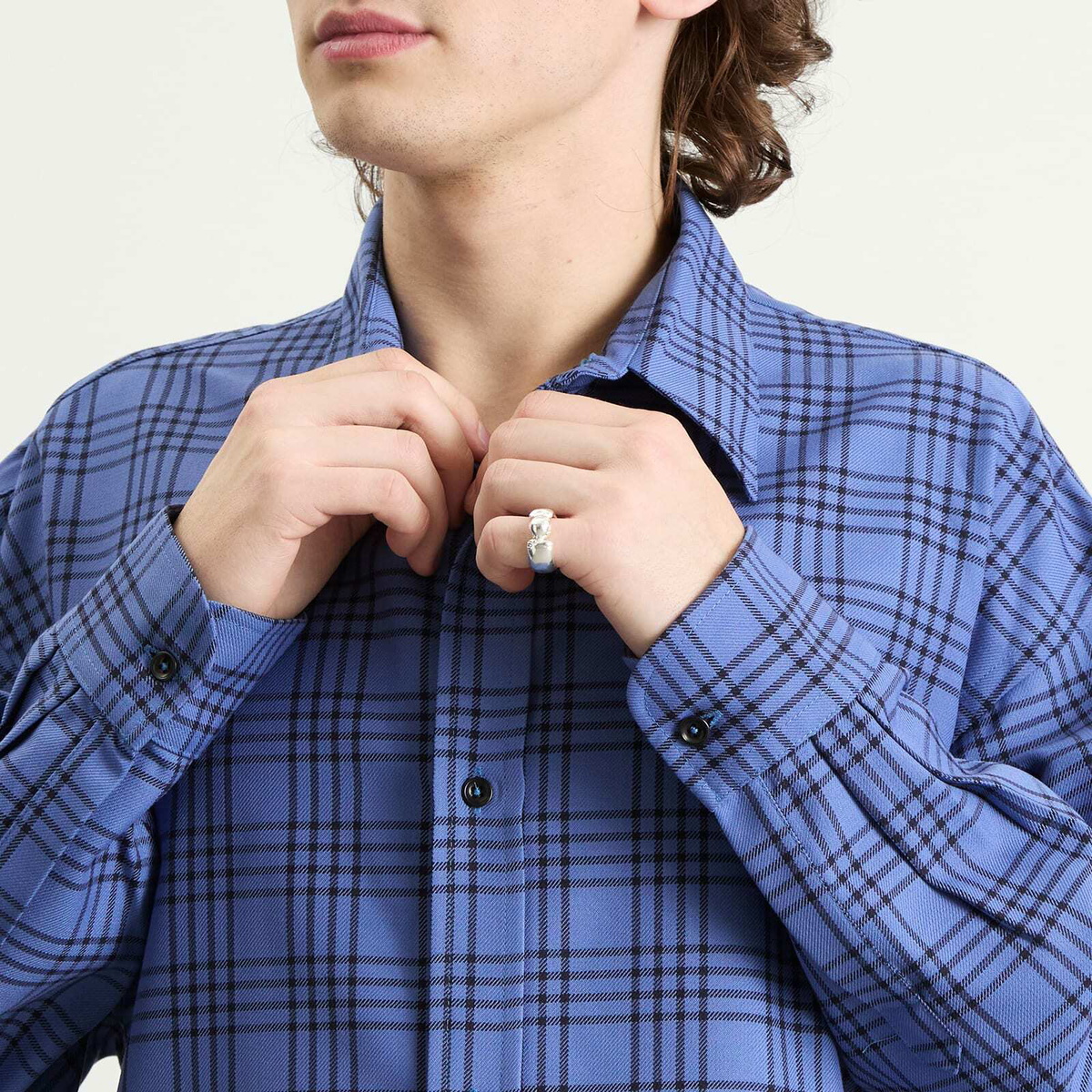 Simuero Men's Sello Luna Ring in Silver