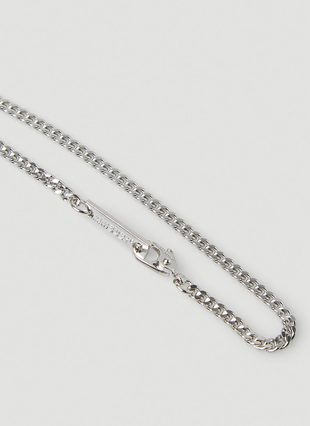 Logo Lighter Case Necklace in Silver Ambush