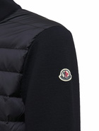 MONCLER Wool Blend Tricot Down Jacket