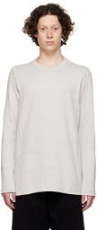 BYBORRE Gray Organic Cotton Long Sleeve T-Shirt