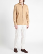 Roberto Collina Mens Shirt Sand