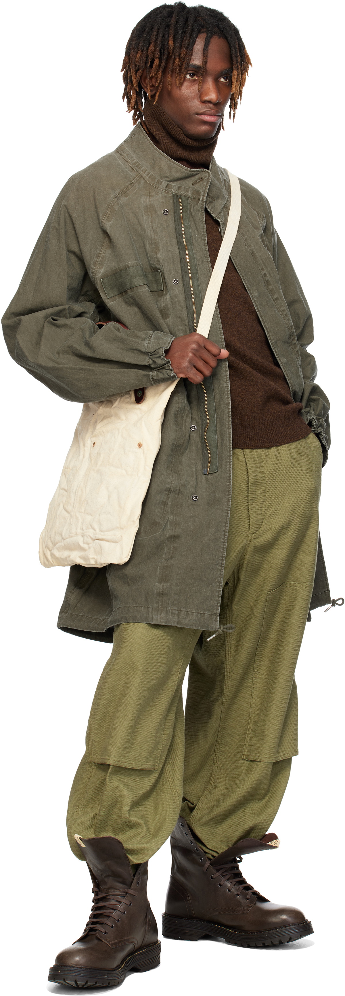 visvim Khaki Six-Five Fishtail Parka Visvim