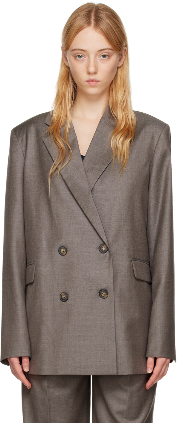 Loulou Studio Gray Donau Blazer Loulou Studio