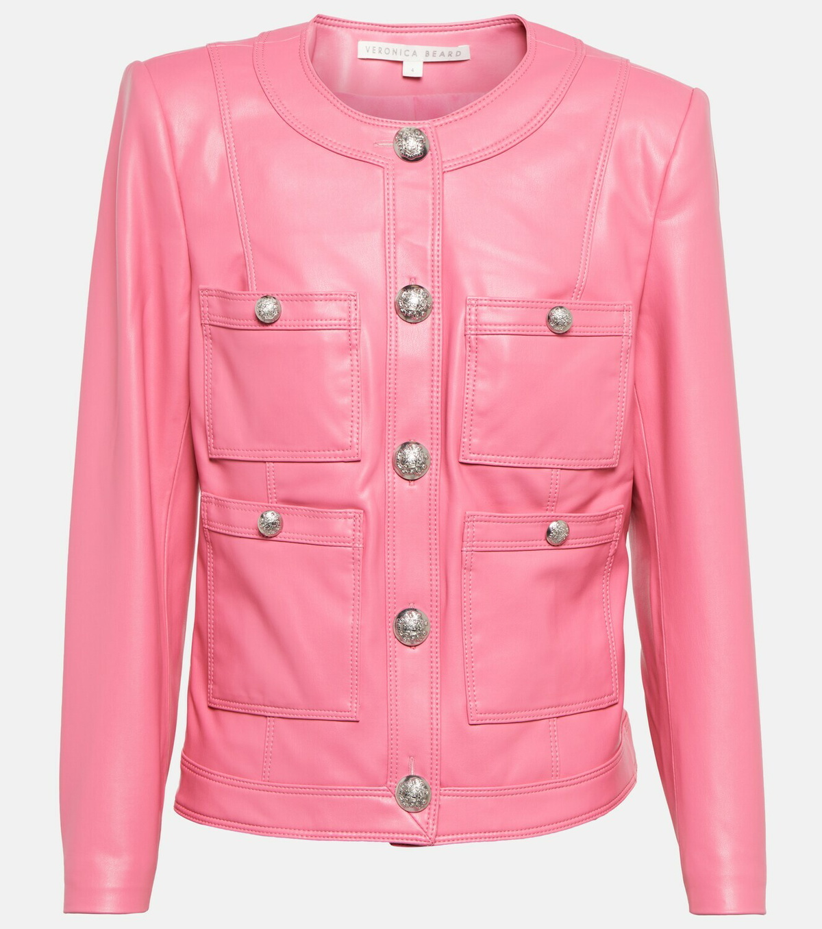 Veronica Beard Cirtane faux leather jacket