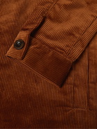 Mr P. - Camp-Collar Cotton-Corduroy Jacket - Orange