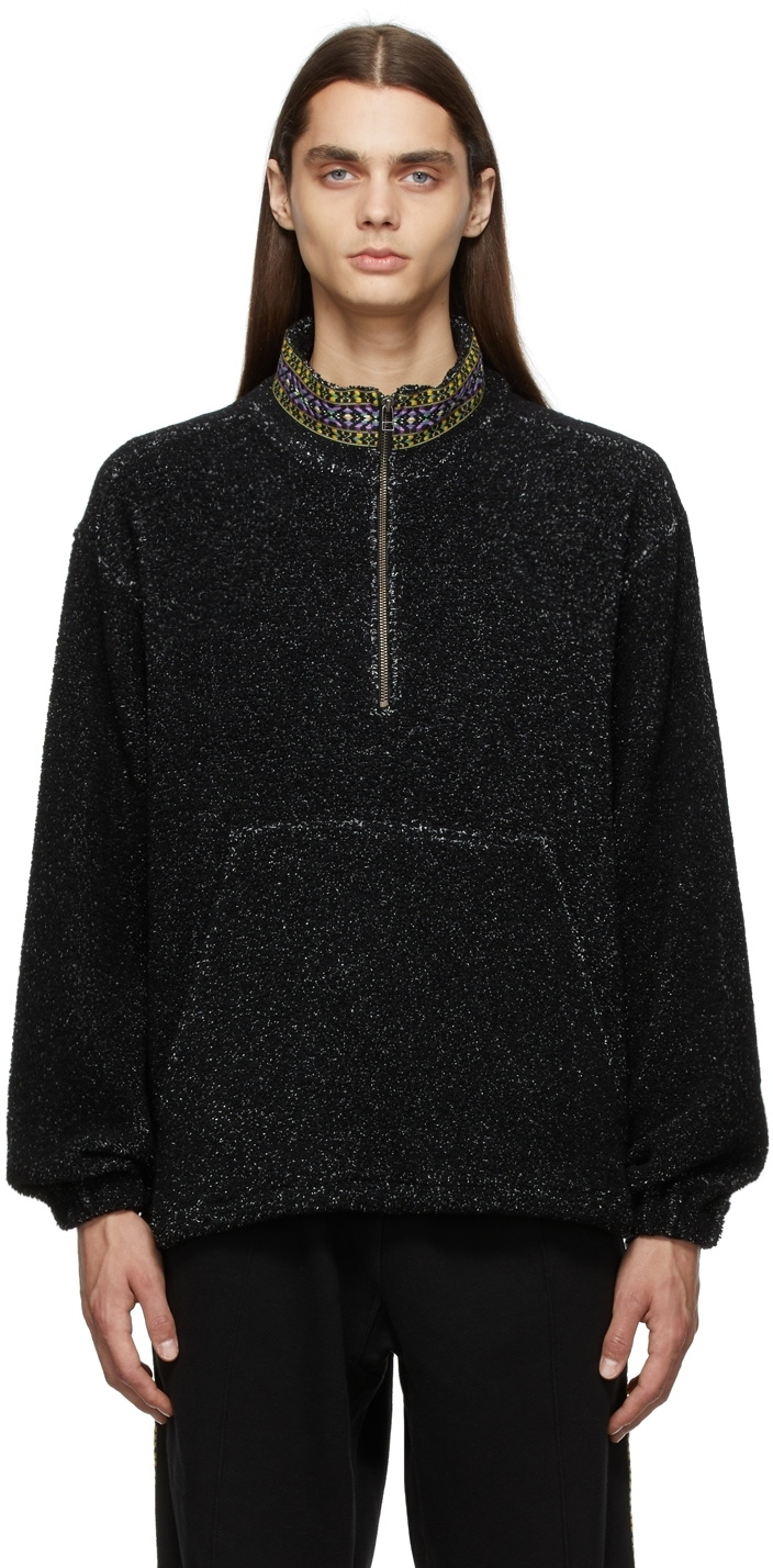 s.k. manor hill Black Fleece Half-Zip Sweatshirt 