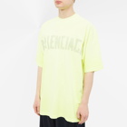 Balenciaga Men's Tape Type T-Shirt in Fluo Yellow