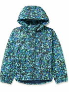 Collina Strada - Valley Quilted Printed Shell Hooded Jacket - Blue