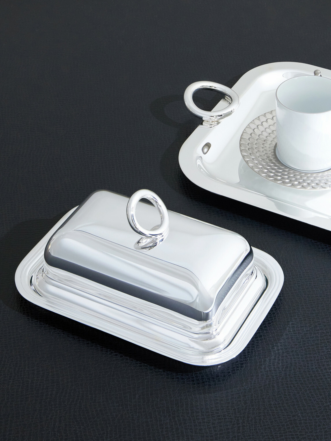 Christofle - Vertigo Silver-Plated Butter Dish