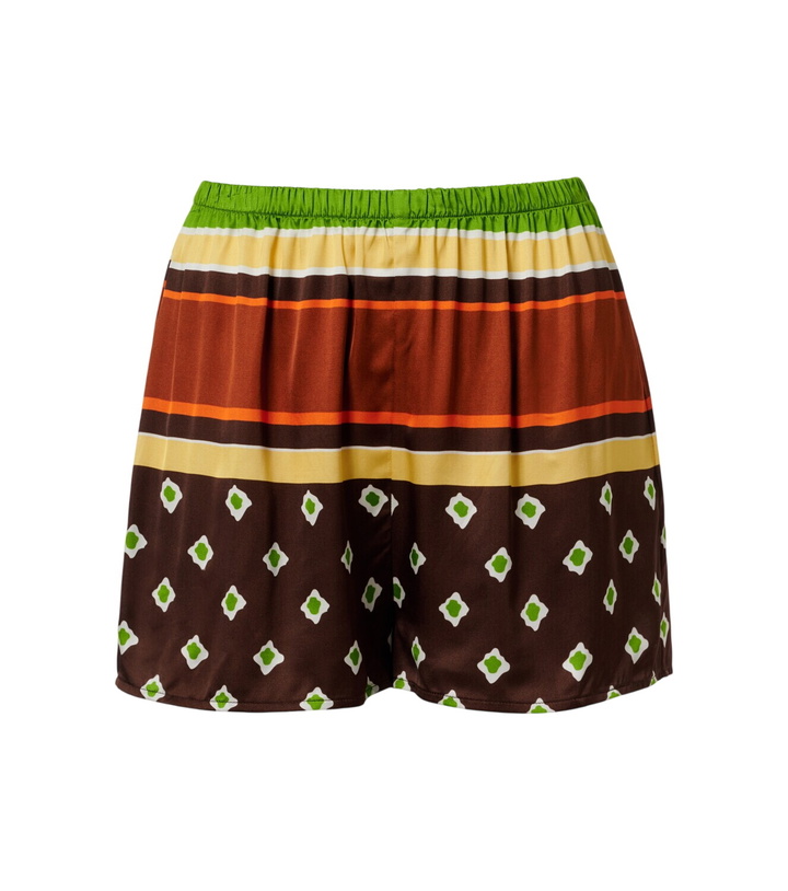 Photo: Faithfull Tia printed satin shorts