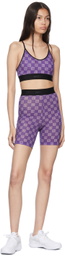 AMBUSH Purple Nylon Sports Bra