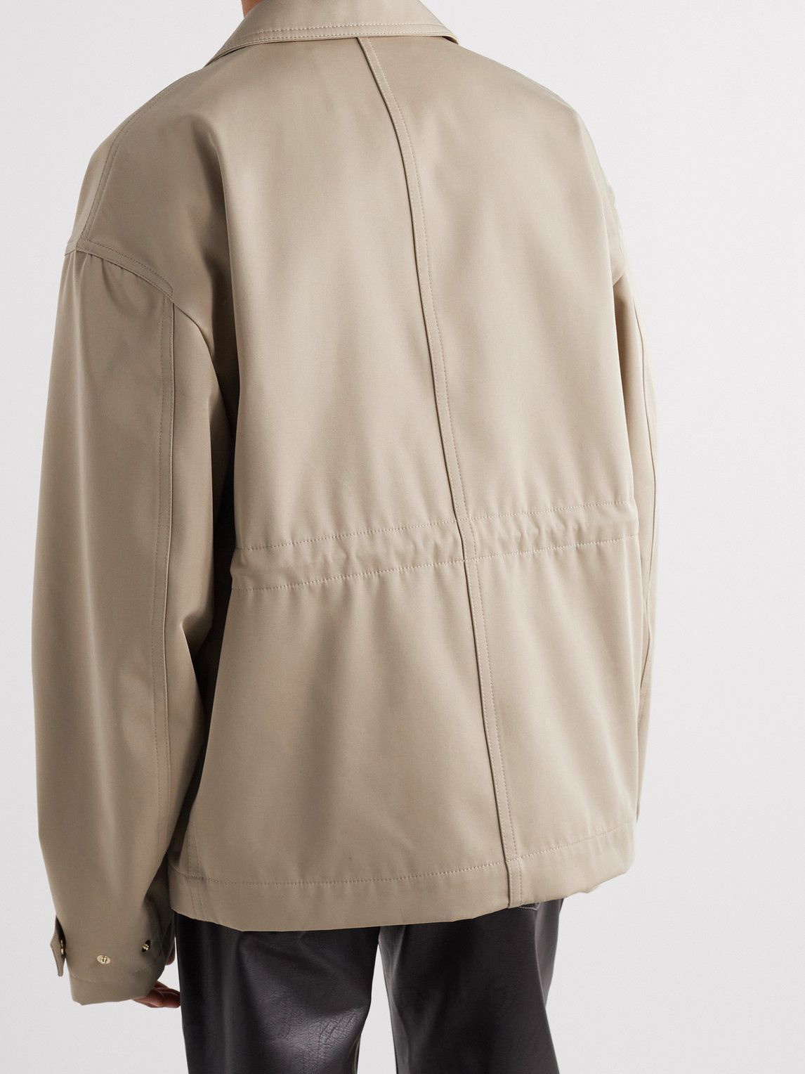 Nanushka Danick leather jacket - Neutrals
