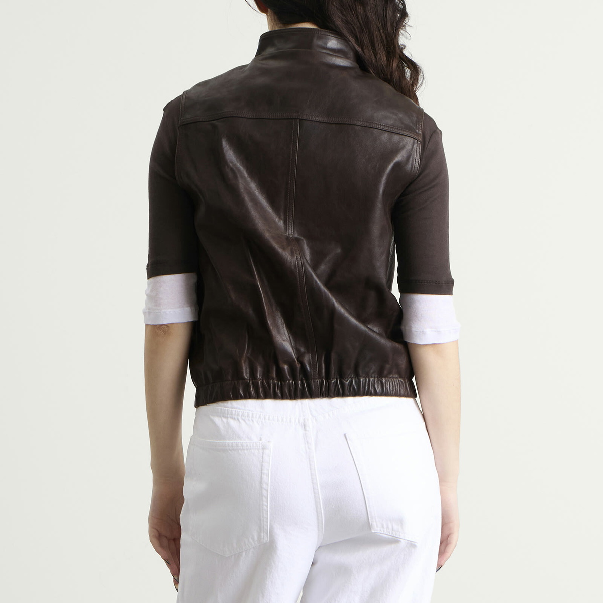 Nothing Written Women's Heritage Leather Vest in Dark Mocha