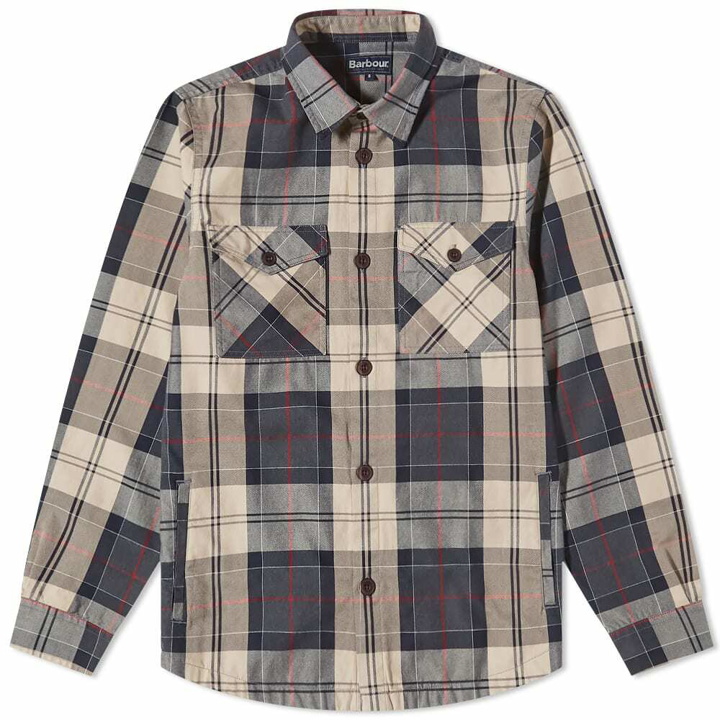 Photo: Barbour Men's Canwell Overshirt in Stone Tartan