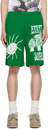 Online Ceramics Green 'Earth Song' Shorts