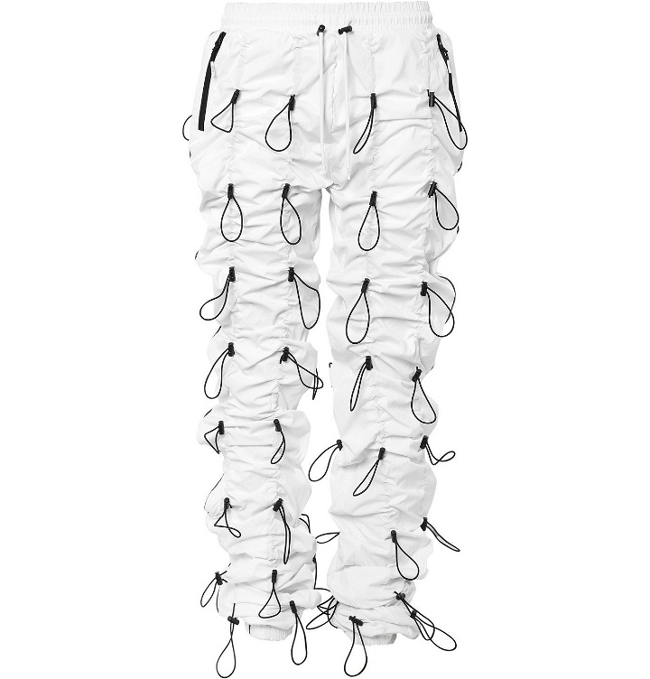 Photo: 99%IS- - Gobchang Tapered Stretch-Shell Drawstring Trousers - White