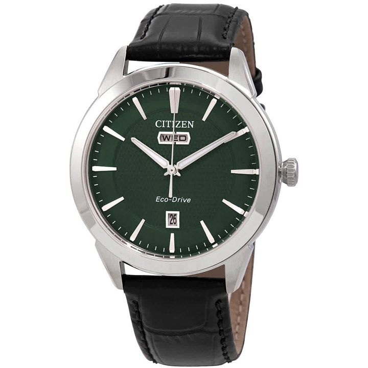 Photo: Citizen Eco-Drive Corso Green Dial Mens Watch AW0090-02X