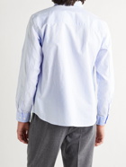 OFFICINE GÉNÉRALE - Tony Patchwork Striped Cotton Oxford Shirt - Blue