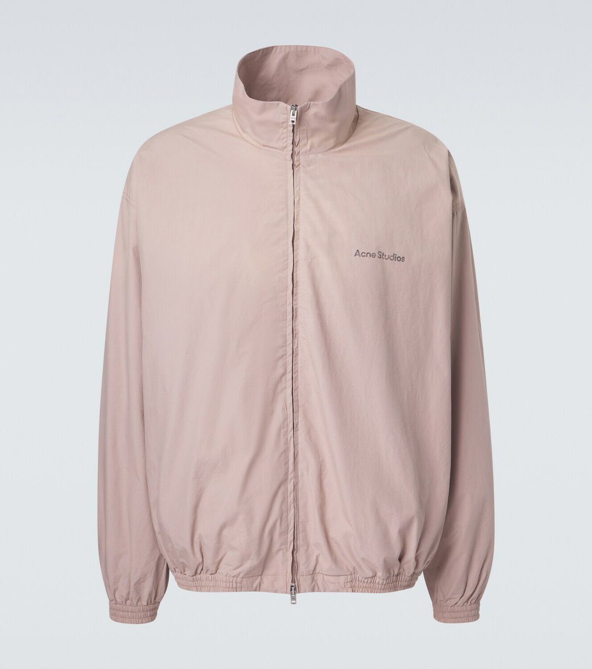 Acne Studios Logo cotton poplin bomber jacket