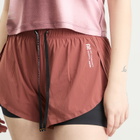 Bandit Women's Vento™ 3” Flowy 2 In 1 Short in Mahogany