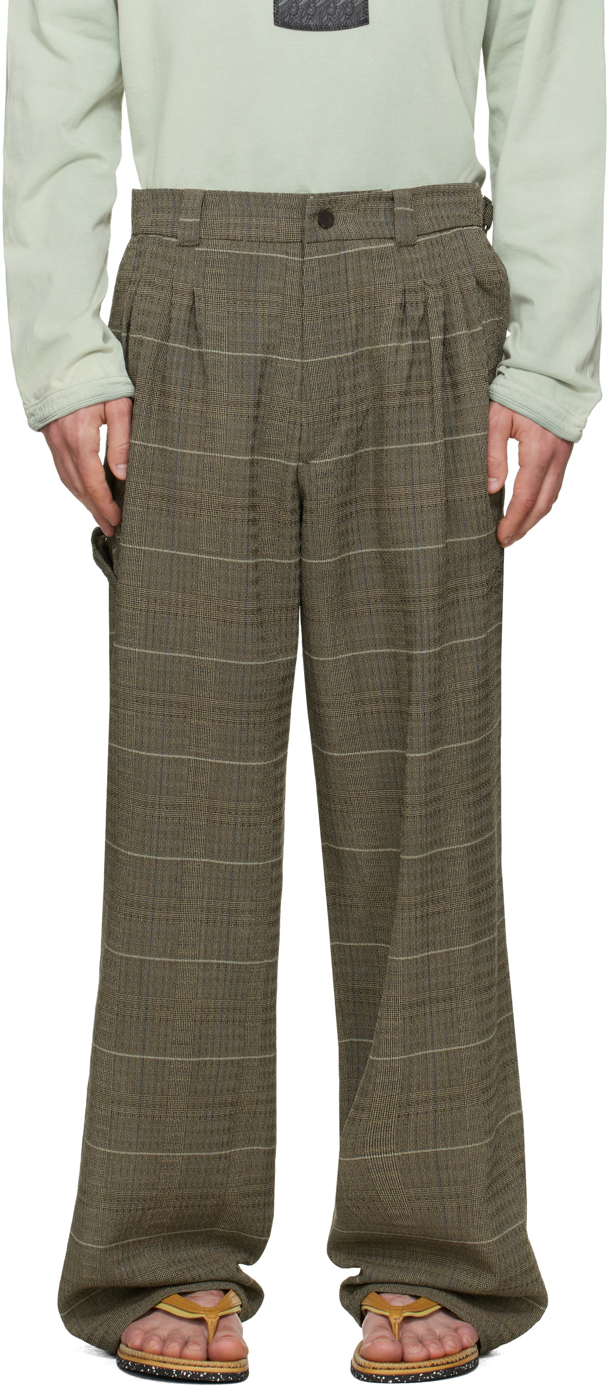 Kiko Kostadinov Khaki Orson Trousers Kiko Kostadinov