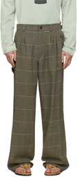 Kiko Kostadinov Taupe Andras Formal Trousers