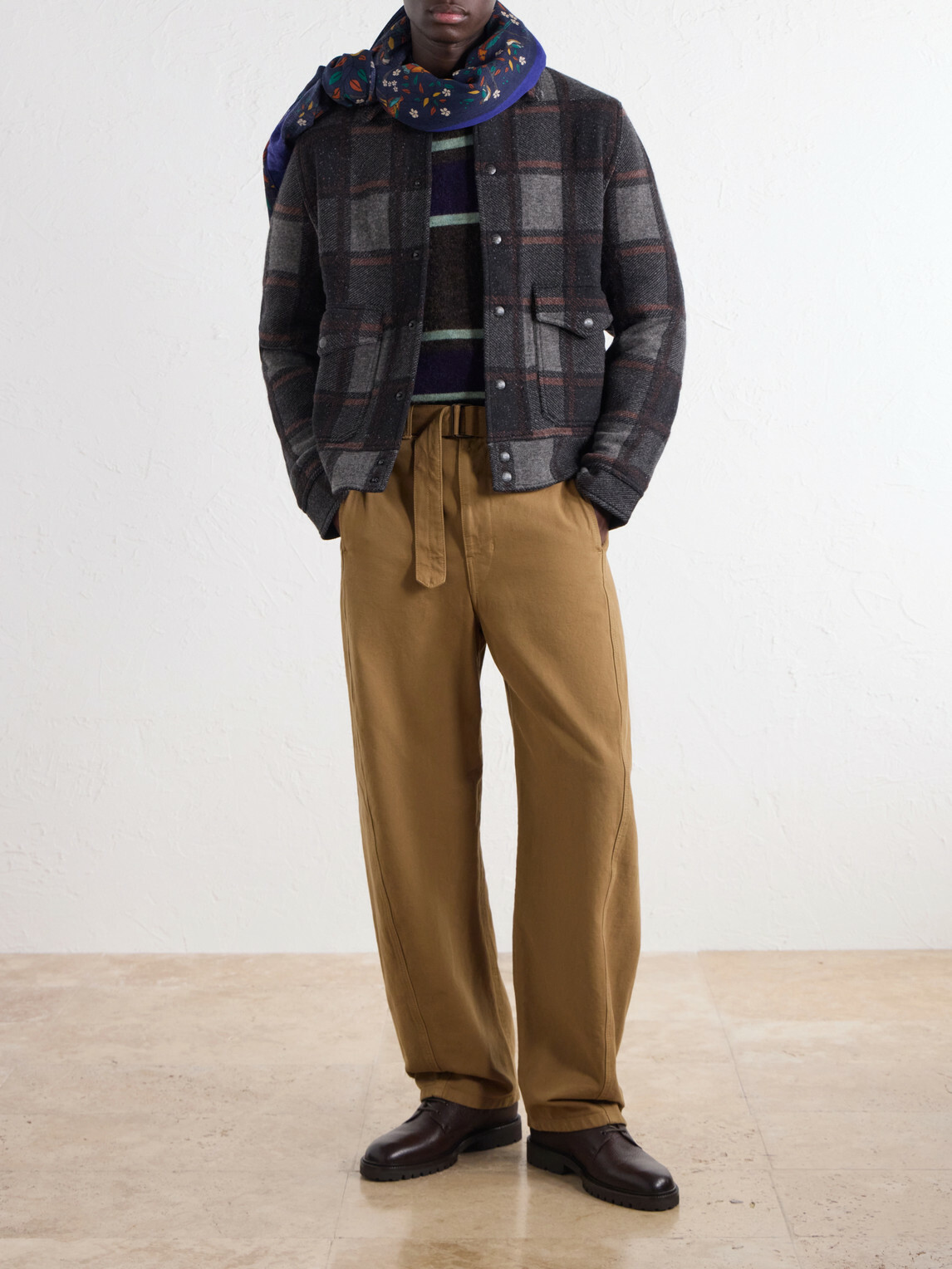 RRL - Raston Checked Wool Jacket - Gray