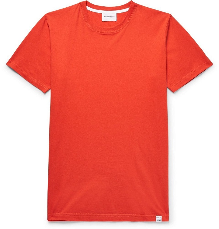 Photo: Norse Projects - Niels Cotton-Jersey T-Shirt - Men - Orange