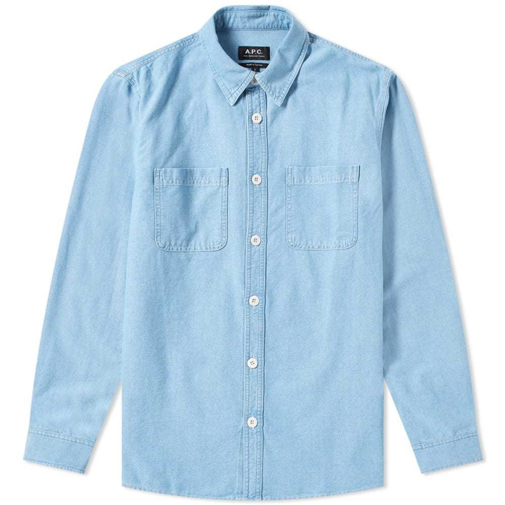 Photo: A.P.C. David 2 Pocket Chambray Shirt