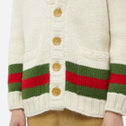 Gucci Men's GRG Knitted Cardigan in Off White