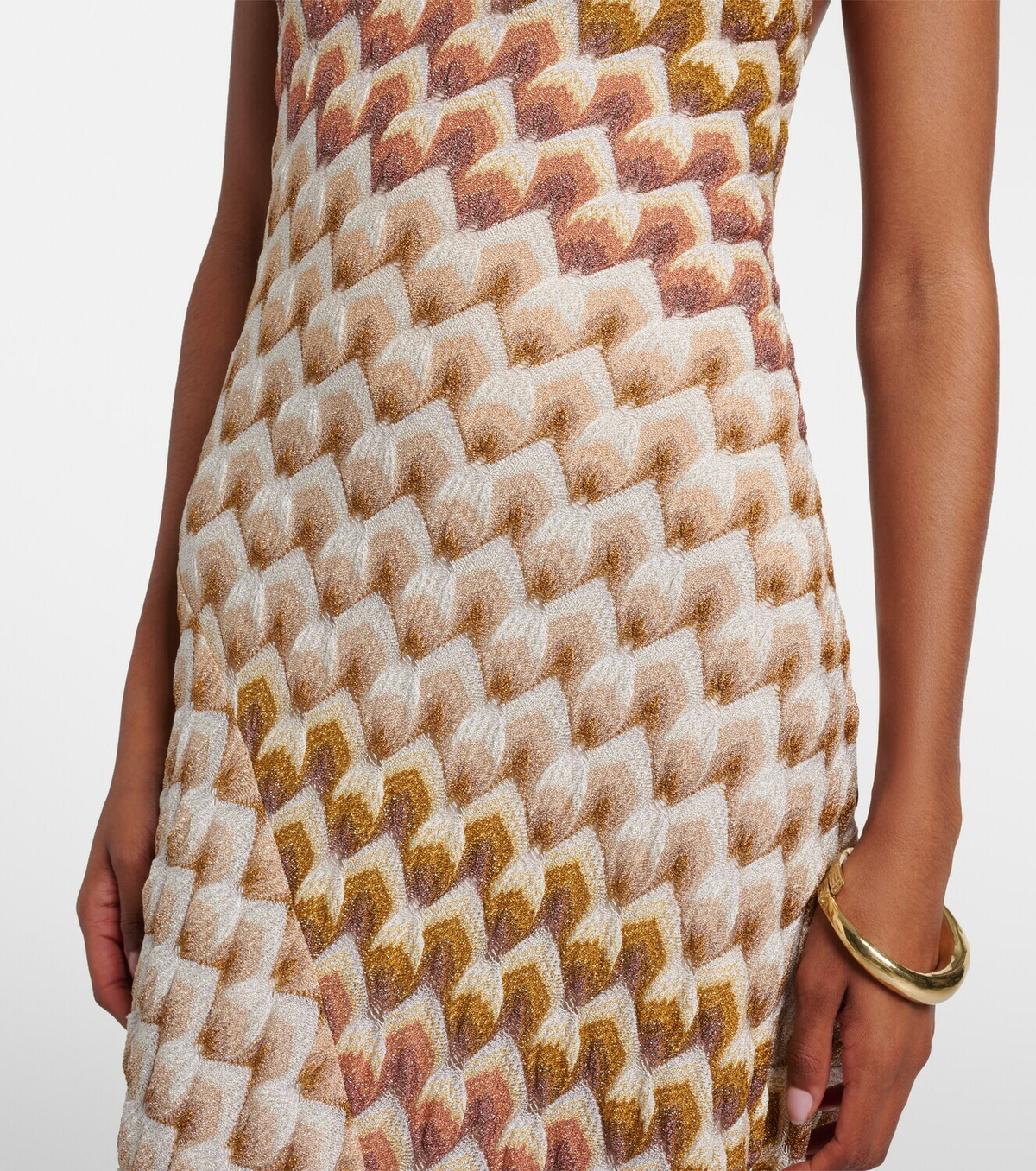 Missoni Halterneck lamé gown