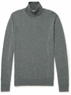 Mr P. - Slim-Fit Merino Wool Sweater - Gray